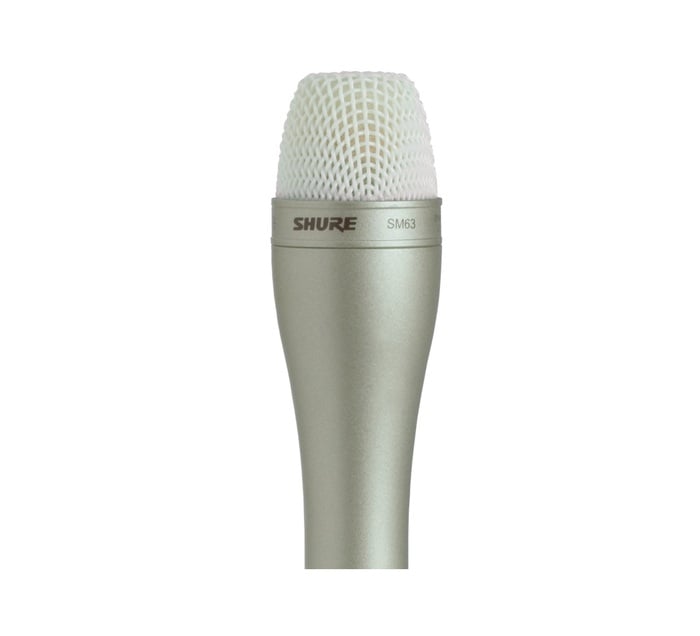 Shure SM63 Omni Dynamic Broadcasting Mic, Champagne