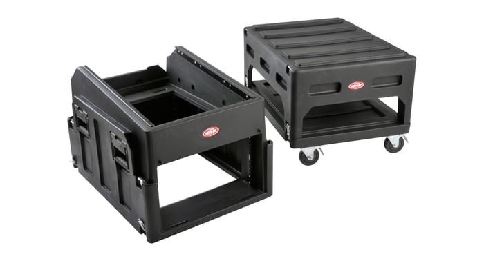 SKB 1SKB19-R1406 14U Top, 6U Bottom Gig Rig Rack With Built-In Pedestal