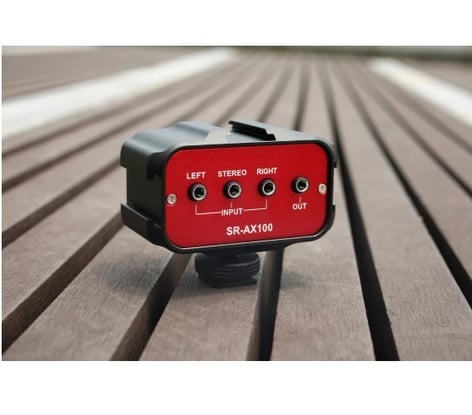 Saramonic SR-AX100 2-Channel Portable On-Camera 1/8" Mixer For DSLRs