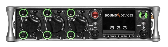 Sound Devices 833 8-Channel, 12-Track Mixer/Recorder