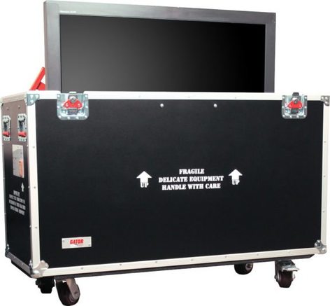 Gator G-TOURLCDLIFT65 ATA Wood Case LCD / Plasma Fits Up To 65" With Hydraulic Lift