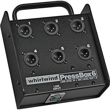 Whirlwind PB06 Press Box With 1-In, 6-Out