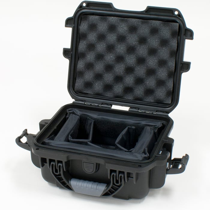 Gator GU-0907-05-WPDV 9.4"x7.4"x5.5" Waterproof Molded Case With Internal Divider