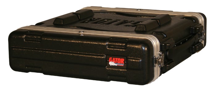 Gator GR-2L 2RU, 19" Deep Locking Rack Case With Front, Rear Rails