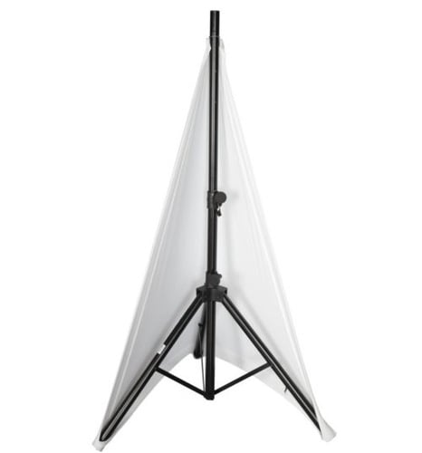 Gator GPA-STAND-2-W 2 Side Tripod Speaker Stand Stretch Cover, White