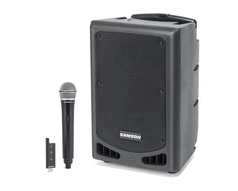 Samson Expedition XP208w 8" Portable PA System With Bluetooth And Digital Wireless Handheld Microphone