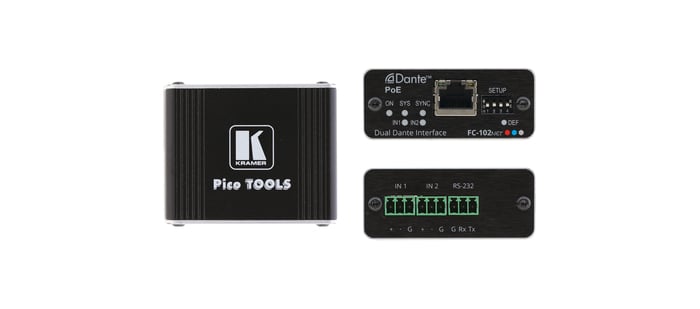 Kramer FC-102NET 2-Channel Dante Interface With POE