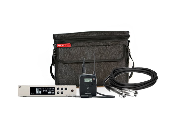 Sennheiser EW100 G4-CI1 Gator Bag Bundle Wireless Instrument System With Gator Bag And Cable, A Band