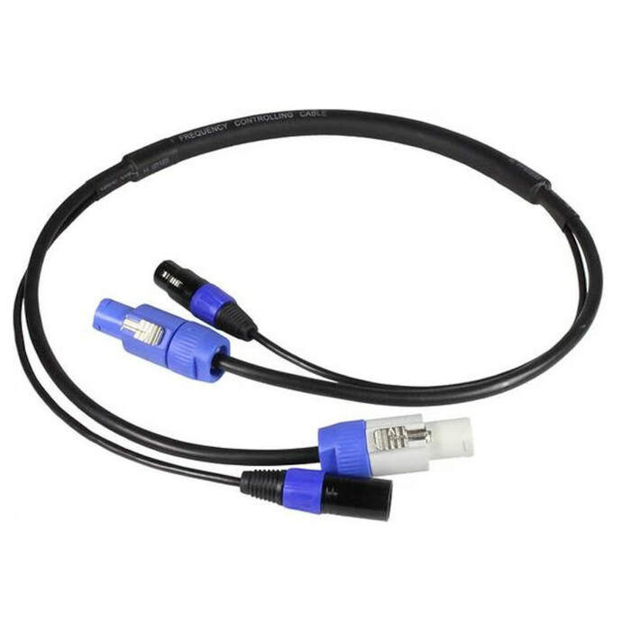 Blizzard DMX5PC 3 Powercon To Powercon W/ 5-pin DMX Combo Cable, 3'