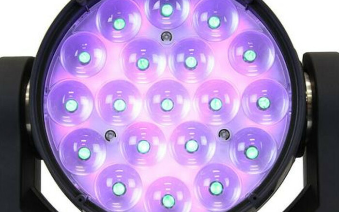 Blizzard Stiletto GLO19 19x15W RGBW LED Moving Wash With Pixel Control