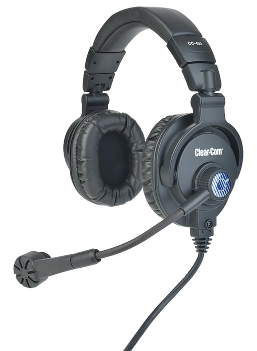 Clear-Com CC-400-X7 Double-ear Headset With On / Off Switch, 7-pin Female XLR Co