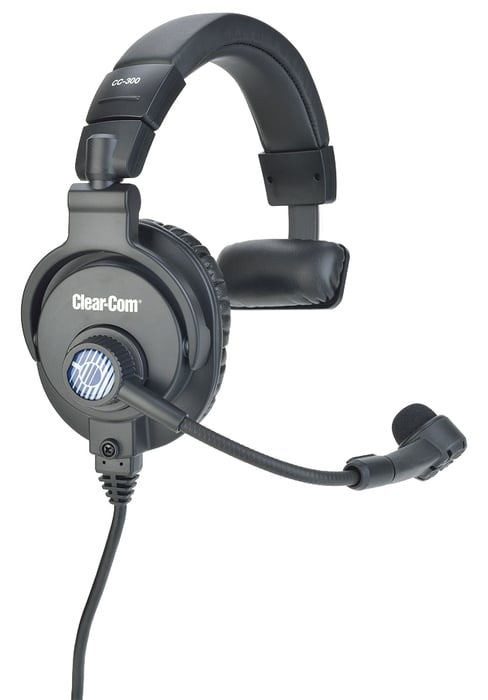 Clear-Com CC-300-X6 Single-ear Headset With On / Off Switch And 6-pin Male XLR C