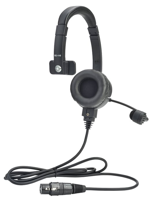 Clear-Com CC-110-B6 Lightweight Single Ear Headset, Unterminated