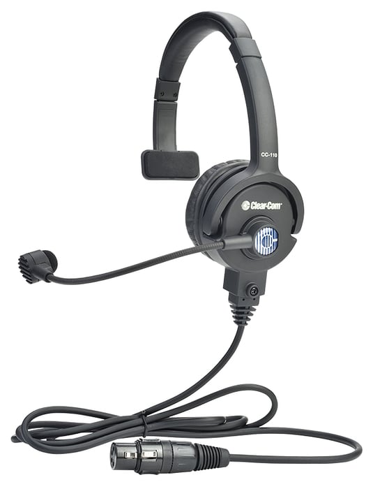 Clear-Com CC-110-X6 Lightweight Single Ear Headset 6-Pin XLRM