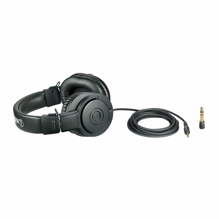 Audio-Technica ATH-M20x M-Series Professional Closed Back Monitor Headphones, Black