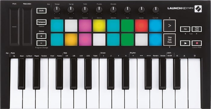 Novation LAUNCHKEY-MINI-MK3 Mini 25-Key USB Controller Keyboard