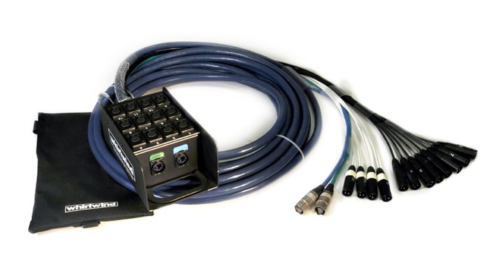 Whirlwind MD-12-2-C6-150 150' 12 XLR-Channel Snake With 2 CAT6 Channels