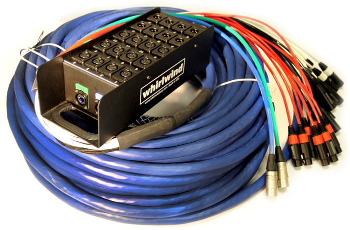 Whirlwind MD-20-2-C6-250 250' 20 XLR-Channel Snake With 2 CAT6 Channels