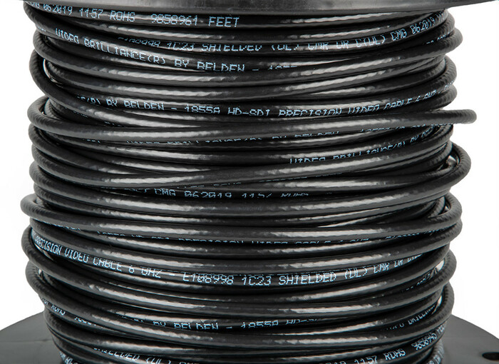 Belden 1855A-200-BLACK 200' Wire RG-59/U 23AWG, Black