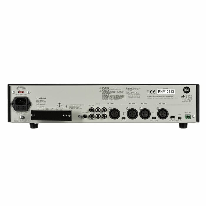 RCF AM1125 5 Channel Digital Mixer Amplifier 70V / 4 Ohm