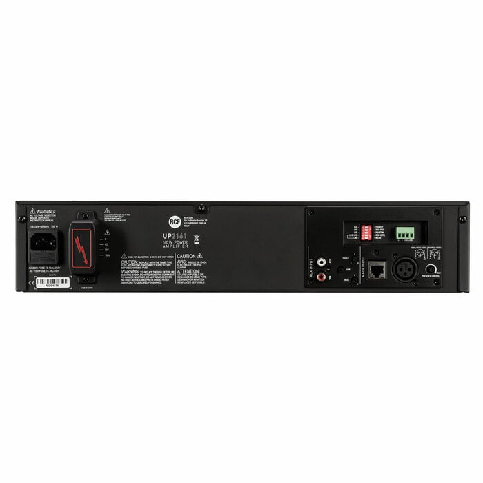 RCF UP 2161 160W Dual Input Power Amplifier, Constant Voltage Or Low Imp