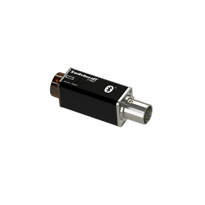 Switchcraft 318BT Bluetooth Audio Receiver, 3-Pin XLR To Mixer, Phantom Powered