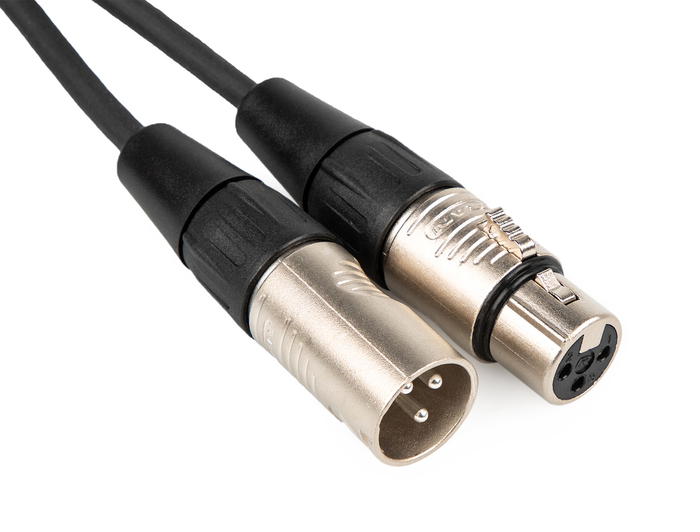 Cable Up DMX-XX3-3 3 Ft 3-Pin DMX Male To 3-Pin DMX Female Cable