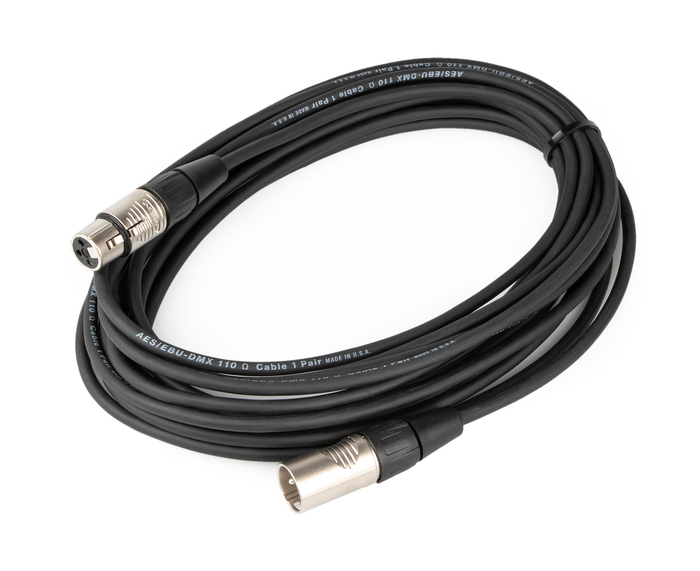 Cable Up DMX-XX3-25 25 Ft 3-Pin DMX Male To 3-Pin DMX Female Cable