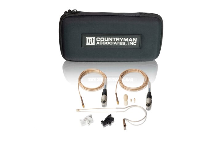 Countryman E6OW5L-AT-PROMO E6 Omni Mic For Audio-Technica Wireless Systems, Light Beige