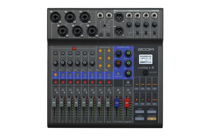 Zoom LiveTrak L-8 8-Channel Mixer And Recorder