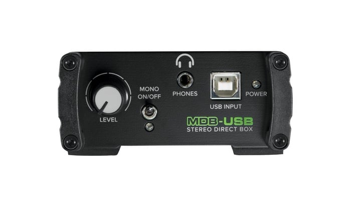 Mackie MDB-USB Passive Stereo Direct Box, USB Interface