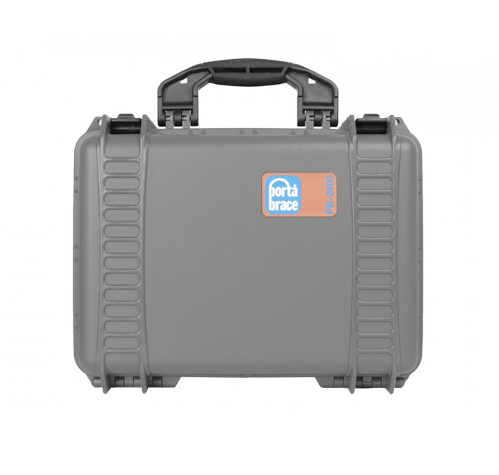 Porta-Brace PB-24LENS46P Airtight Hard Case With (6) 4" Lens Cups, Gray