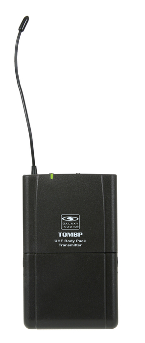 Galaxy Audio TQMBP-GAL Beltpack Transmitter, Single Channel UHF For TQ8