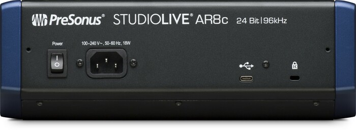 PreSonus StudioLive AR8C 8-Channel Analog Mixer With USB-C And SD Recorder