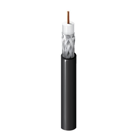 Belden 1695A-1000-BLACK 1000' Low Loss Serial Digital Coaxial Cable In Black