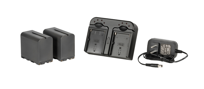 ikan DV-DUAL-S970 DV Camera Battery Kit With 2x NP-F970 Li-ion Batteries And Dual Battery Charger