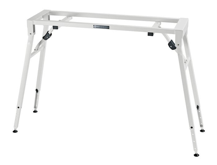 K&M 18953 Table-Style Stage Piano Stand, White