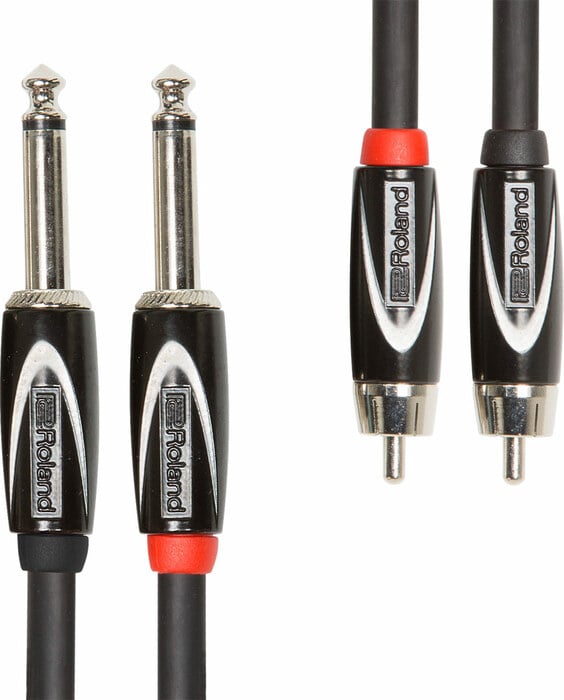 Roland RCC-3-2R28 3' Dual 1/4" TS To Dual RCA Cable