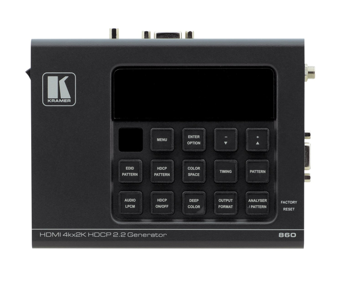 Kramer 860 4K UHD HDMI Pattern Generator And Analyzer