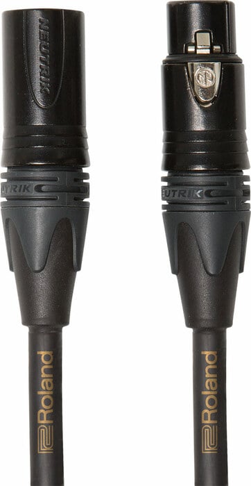 Roland Professional A/V RMC-G15 15' Neutrik XLR To XLR Cable, Gold Series