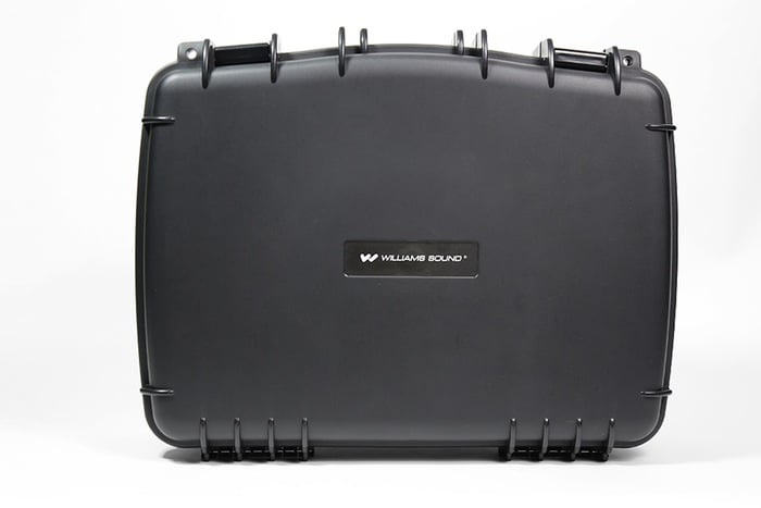 Williams AV CHG 3512 PRO 12-Bay Drop-In Bodypack Charger With Carrying Case