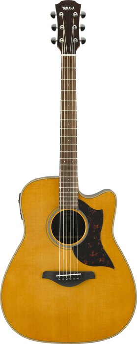 Yamaha A1R Dreadnought Cutaway - Natural Acoustic-Electric Guitar, Sitka Spruce Top, Rosewood Back And Sides