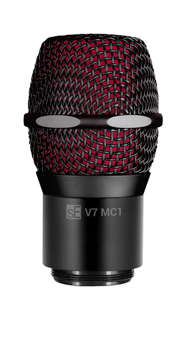 SE Electronics V7 MC1 BLACK Dynamic Vocal Mic Capsule For Shure Transmitters, Black