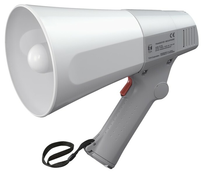 TOA ER-520W 6W Megaphone With Whistle, White Or Gray