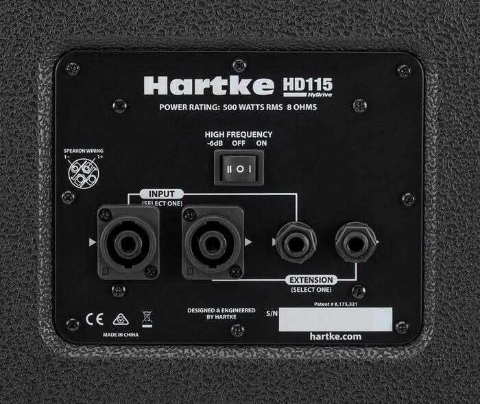 Hartke HyDrive HD115 500W 1 X 15" Bass Cabinet With Black Grille