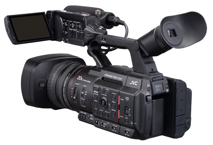 JVC GY-HC500U 4K CAM UHD Handheld Camcorder With 20x Zoom Lens