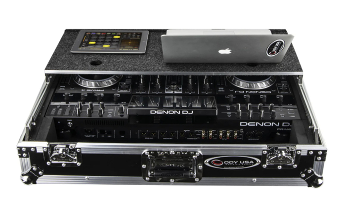 Odyssey FZGSPRIME4 Denon Prime 4 Flight Case With Glide Platform