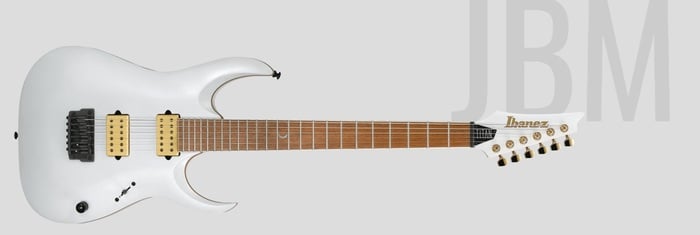 Ibanez Jake Bowen Signature - JBM10FX Solidbody Electric Guitar With Jatoba Fingerboard - Pearl White Matte