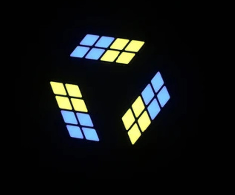 Blizzard Squarodox 3D 3-in-1 RGB Pixel-Mappable Modular LED Effect Panel