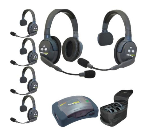 Eartec Co HUB651 Eartec UltraLITE/HUB Full Duplex Wireless Intercom System W/ 6 Headsets